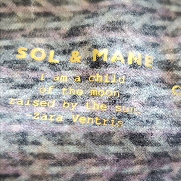 Sol & Mane Gray & Purple Ombrie High Rise Leggings - Picture 4 of 4